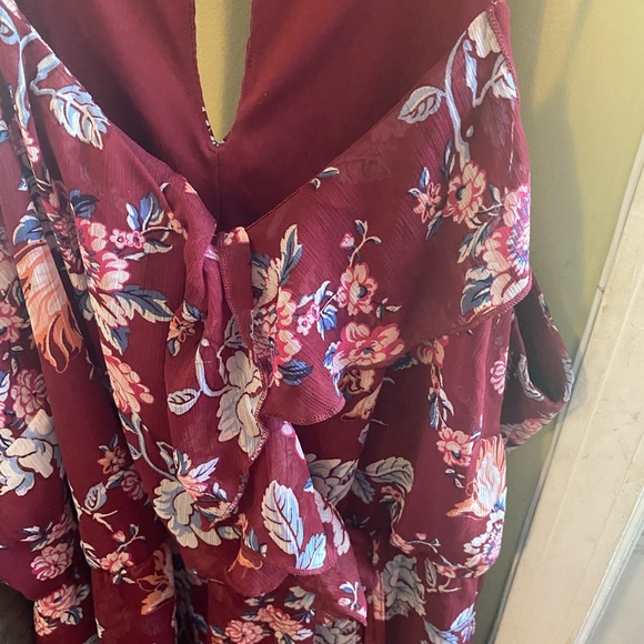 Juniors Floral Print Dress - Picture 3 of 4